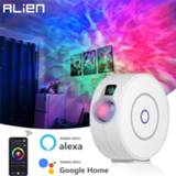 👉 Projector ALIEN Smart Star Galaxy Laser Starry Sky Stage Lighting Effect for Christmas Party Holiday Work with Alexa Google Home