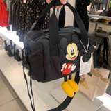 👉 Handtas zwart small meisjes kinderen Disney new Mickey Mouse girl children square shoulder messenger mini bag handbag kids cartoon black