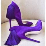 👉 Dress vrouwen Moraima Snc Pointed Toe Back Tassel Decoration Pumps Slip-on High Heel Fringed Shoes Woman Sexy Thin Heels Party