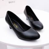 👉 Shoe large vrouwen Size 35-41 Women Pumps Round Toe Solid Thick high Heel Lolita Shoes Party Platform tenis feminino