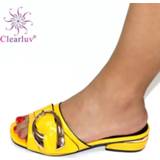 👉 Shoe geel vrouwen Yellow Color Wedding Shoes for Women Italian High Heels Autumn Slipper African Special Materials 3CM