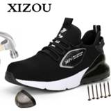 👉 Sneakers 48 XIZOU Air Mesh Work Safety Boots Men Ultra-light Soft Bottom Puncture-Proof Construction Protective Big Size