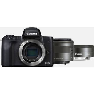 👉 Canon EOS M50 Body + EF-M 15-45mm IS STM + EF-M 22mm f/2 STM – zwart