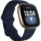 👉 Blauw goud Fitbit Versa 3 AMOLED 40 mm Blauw, GPS 811138039769