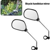 Ebike carbon fiber 2Pcs/Pair Bicycle Handlebar Mirror Scooter E-Bike Rearview Mirrors Electrombile Back Side Convex