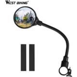 👉 Bike WEST BIKING 1Pcs Bicycle Mirror MTB Road Rearview Handlebar Mirrors Accessories Angle Adjustable Cycling Rear View