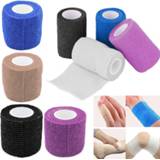 Bandage zwart Colorful Elastoplast Self Adhesive Elastic sports tape black Knee Finger Ankle Palm Shoulder athletic