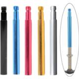 👉 Bike alloy 2Pcs Bicycle French Valve Extender Extension 60mm Aluminum Decoration Fixed Gear MTB Parts For Presta
