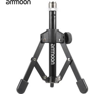 Tripod Ammoon MS-12 Mini Foldable Desktop Tabletop Microphone Mic Stand Holder for meeting fit most standard clip