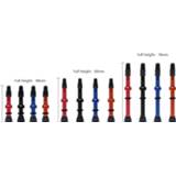 👉 Bike alloy rubber 48mm/60mm/78mm 2 Pcs/set Tire Air Valve Tubeless Wheel Kit Copper Core Stem Base