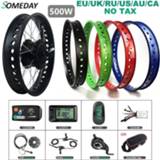 👉 Bike SOMEDAY 36V/48V 500W Snow Electric Bicycle Conversion Kit 20 inch Wheel Rear Cassette Hub Motor for Fat Tire