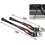 👉 Bike zwart Adjustable Bicycle cycling Kickstand Folding Side Stands Parking Leg Support Foot Kick Stand Kit Black