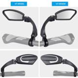 👉 Bike steel Handlebar Mirror Stainless Lens Rotary Bicycle Safe Rearview HF-MR080L/HF-MR080R Riding Equipment