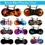 👉 Bike Bicycle Protector Cover MTB Road Semi-Covering Anti-dust Wheels Frame Covers Scratch-proof Storage Cycling Accessories