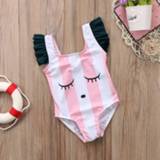 Zwempak kinderen meisjes baby's Kids girls cute stripe ruffle one pieces swimwear toddler baby girl swimsuit beach bathing suits children beachwear