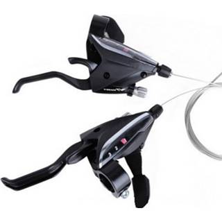 Bike aluminium alloy 8 Speed Shifter 1 Pair Finger Dial Transmissions Mountain