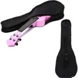 👉 Backpack zwart 1pc Black Portable Ukulele Bag Soft Case Monolayer Single Shoulder Padded