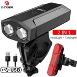 👉 Hoofdlamp X-TIGER Bicycle Light Headlight Lamp With Power Bank USB Rechargeable 5200mAh MTB Bike Flashlight Accessories