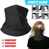 👉 Bandana zwart Black Outdoor Sport Ski Neck Half Face Mask Hiking Camping Cycling Scarf Bandanas Scarves Headwear