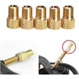 👉 Bike 2/4PCS Valve Adapter Pump Convert Presta To Schrader Copper Adaptor Wheels Gas Nozzle Tube Tool Bicycle Accessories