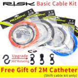 👉 Bike RISK Bicycle Brake Cable Kit Shift Housing Guide Mountain MTB Road Inner Wire Line Set Derailleur Hose End Cap Cycling Tube