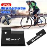 👉 Bike 1 Pair Bicycle Frame Chain Protector Mountain Stay Front Fork Protection Guard Protective Pad Wrap Cover Cycling Accessorry