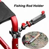 👉 Magnesium alloy Fishing Rod Holder Aluminum Universal 360Adjustable Snap Fixed Fish Chair Rack Accessories