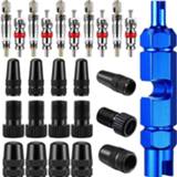 👉 Make-up remover 26Pcs Valve Core Tool Set Presta/Schrader Tires Tube Replacement Cores Caps Adapters Accessories &Wrench