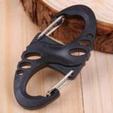 Carabiner 5 Pcs Gear Snap Spring Hook Survival Keychain S-Shape Clips Buckle Outdoor Climbing Tools
