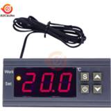 👉 Thermostaat Digital Thermostat MH1210W AC 110-220V DC 9-72V 10A temperature controller switch temp meter Thermoregulator for incubator box