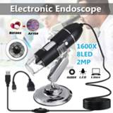 X 3 in 1 Digital USB Type-C Microscope Magnifier Camera 8 LED Stand for Android 1000X 1600X