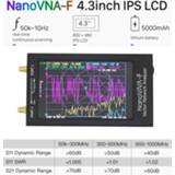 👉 Network analyzer 4.3 Inch Portable Vector NanoVNA -F VNA Nano SWR Meter 50KHz-1000MHz IPS TFT Digital Shortwave MF HF VHF