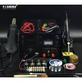 👉 Power supply SAIKE 909D 3 in 1 Hot air gun soldering station Rework stations Desoldering DC regulated 15V 1A