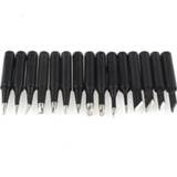 👉 Schroevendraaier zwart 100% brand new and Black Metal Solder Iron Tips Tip Lead-free Screwdriver 900M-T series Soldering Welding Tools