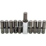 👉 Schroevendraaier 10pcs Impact Socket Adapter 1/4