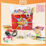 👉 Organizer 200pcs DIY Straps Cartoon Skrepyshy Toys for Children Cable Winder Paper Clip Collection Protector Data Line Cord