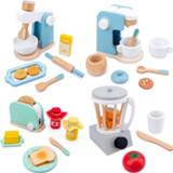 👉 Broodrooster baby's Wooden Kitchen Pretend Play Toy Simulation Coffee Machine Toaster Food Mixer Baby Early Learning Educational Toys