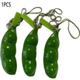 Keychain Cute Toy Squeeze Bean Pendant Mobile Phone Chain Pea For Reducing Anxiety And Stress
