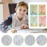 👉 Copybook Sank Magic Practice Reusable Handwriting Set Calligraphic Letter Writing Workbook For Child Kid