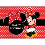 👉 Poster meisjes Minnie Birthday Party Background Cloth Disney Anime Children's Decoration Photo Wall Girl Gift