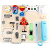 👉 Dress baby's Toddler Busy Board Multifunctional Educational Unlock Up Zipper Button Baby Activity Skills Practice Toys