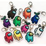 👉 Keychain kinderen 1pcs Hot Games Action Figure toys Among Us Acrylic Colourful Keychains Decoration Dolls Accessories Kids Christmas Gifts