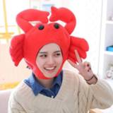 👉 Beanie Lovely Taiyaki Crab Shape Cotton Earflap Cap Hat Costume Parties Supplies