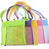 👉 Organizer kinderen Outdoor Beach Playing Mesh Bag Foldable Portable Park Swimming Kids Children Toy Towel Clothes Storage