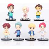 👉 Keychain jongens meisjes 7PCS/Set Kpop Bangtan Boys Figure Doll Girl Toys Pendant Children Adult Fans Favorite Birthday Gifts B&TS Goods