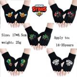 👉 Glove vrouwen Brawling Gloves stars Spring Women Warmth Knitted Arm Fingerless Stretchy Mittens Men Hand Warm Female