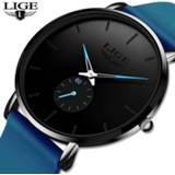 👉 Watch leather 2020 LIGE New Quartz Watches for Men Strap Male Sport Wristwatch Top Luxury Brand Business Clock Reloj Hombres