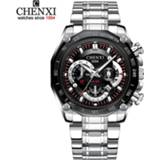 👉 Watch steel CHENXI Relogio Masculino Men Watches Stainless Waterpoof Quartz Fashion Date Business Male Top Luxury Brand Clock