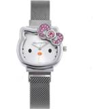 👉 Watch goud meisjes Ultra-thin hello kitty gold children's mesh strap student waterproof KT cat girl quartz relogio feminino
