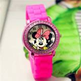 👉 Watch silicon meisjes Children's crystal cartoon with diamond color adjustable lovely gifts for girls